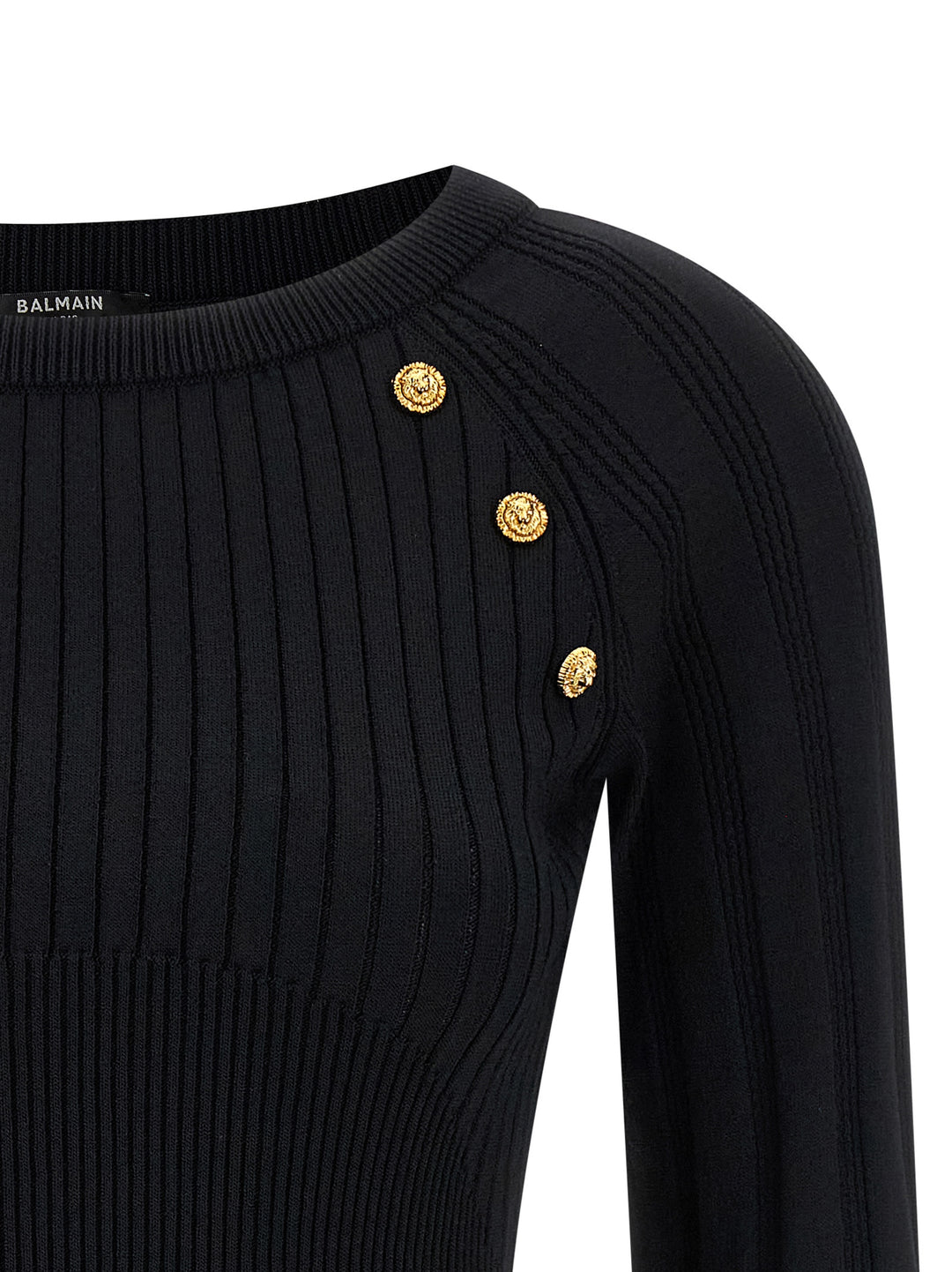 Balmain 3 Buttons Sweater Sweaters and Cardigans - Black | 3d8eb2fafde9184e114472b9507fa3d1b2882177