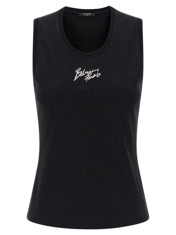 Balmain Balmain Paris Tops - Black | d7e2ce87b146f8ab399a6103243c6e226f2ff2cb