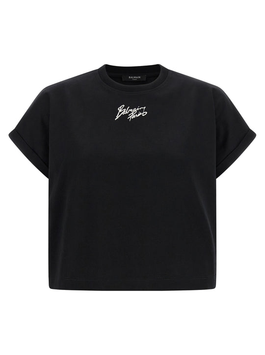 Cropped T-Shirt Black
