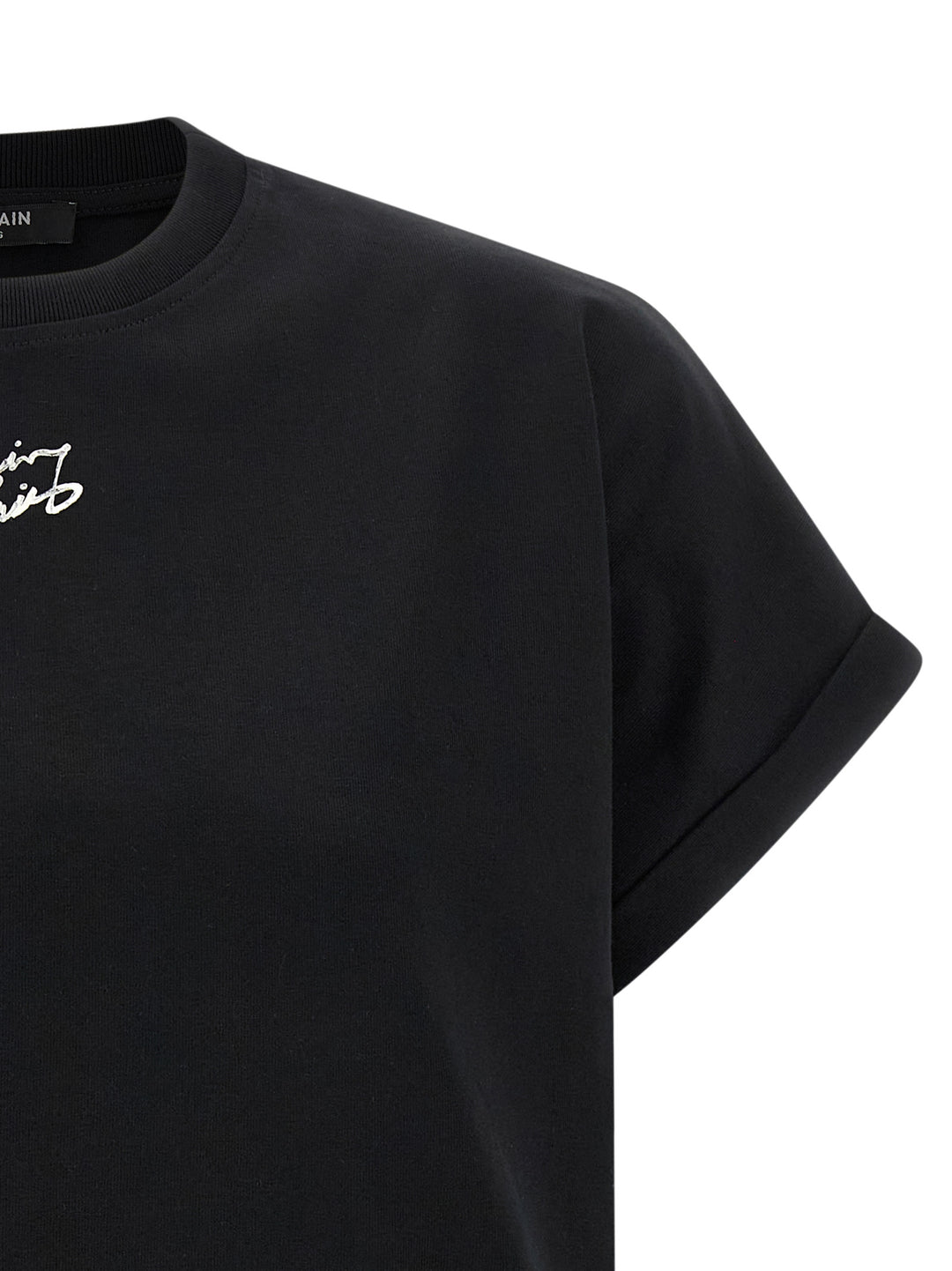 Balmain Cropped T-shirt - Black | 33fde7a2be4128862f88067fed43461a1b73817b