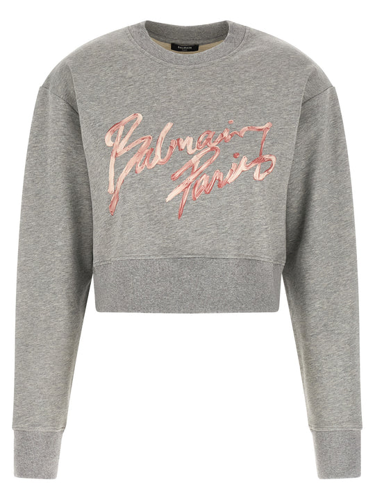 Balmain Paris Sweatshirt Gray