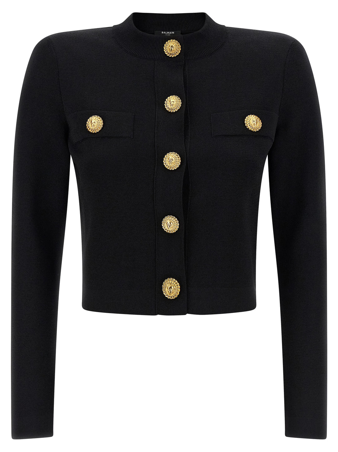 Balmain Cropped Cardigan Sweaters and Cardigans - Black | 0f6747d8af276bc5935ecab1f8a4006487b56aa0