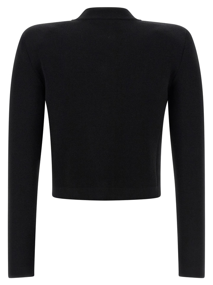 Balmain Cropped Cardigan Sweaters and Cardigans - Black | 023564d66fbd08e3b34a37fc4b66806a10633617