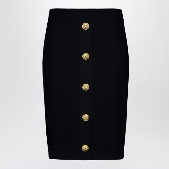 Black Tweed Pencil Skirt