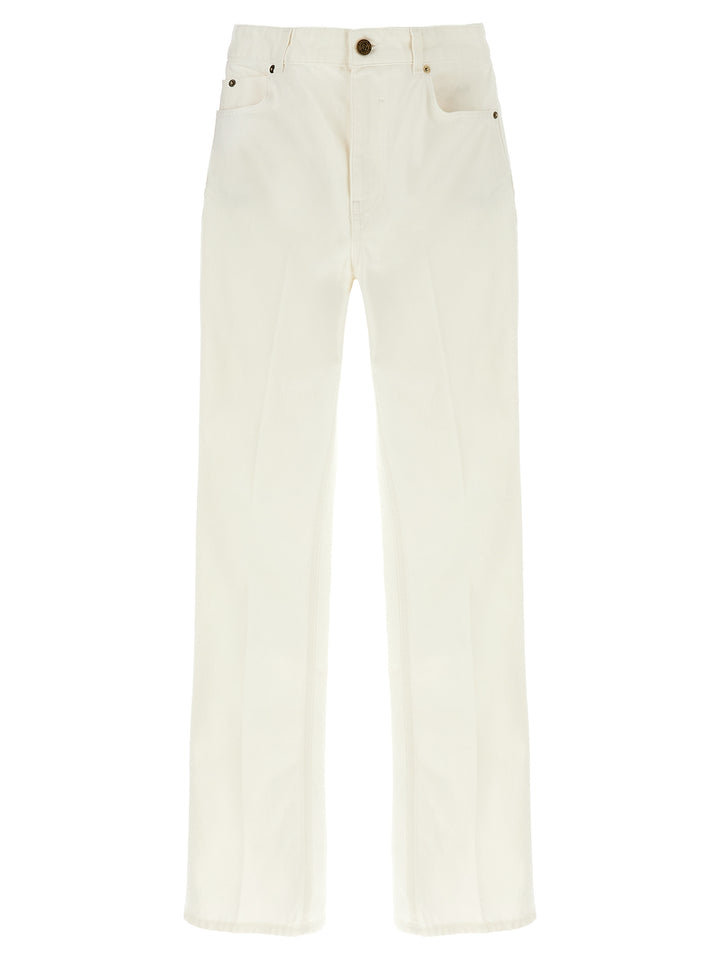 Balmain Embroidery Jeans - White | 86df46d787456a9222cd07258e5109358a0e3be2