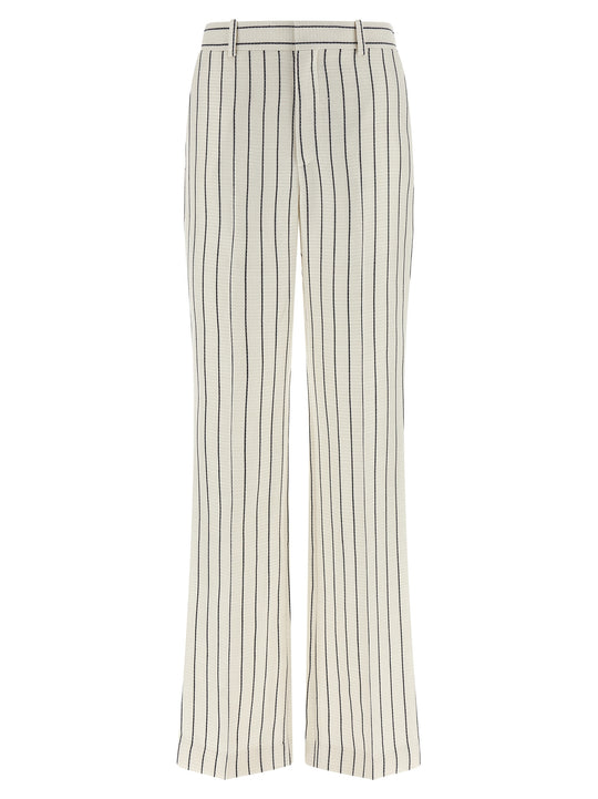 Striped Pants White