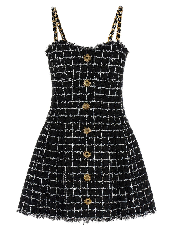 Tweed Dress Black