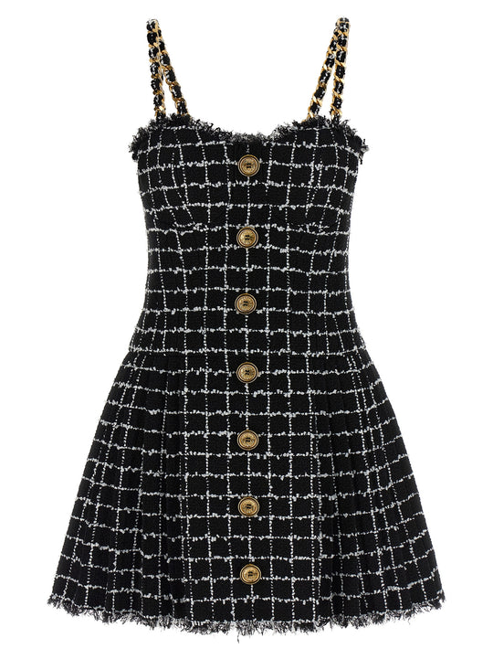 Tweed Dress Dresses Black