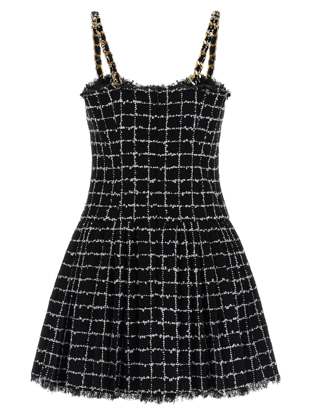 Balmain Tweed Dress Black