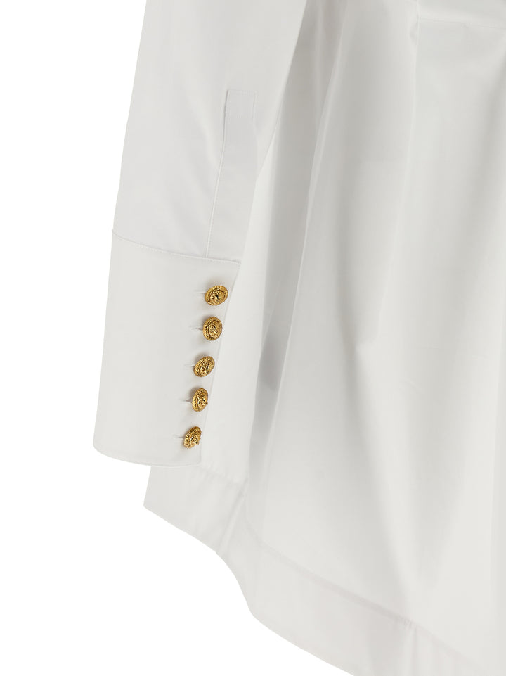 Balmain Chemisier Dress Dresses - White | 0300a6164b93f96f00aed17447db36642426fcf1