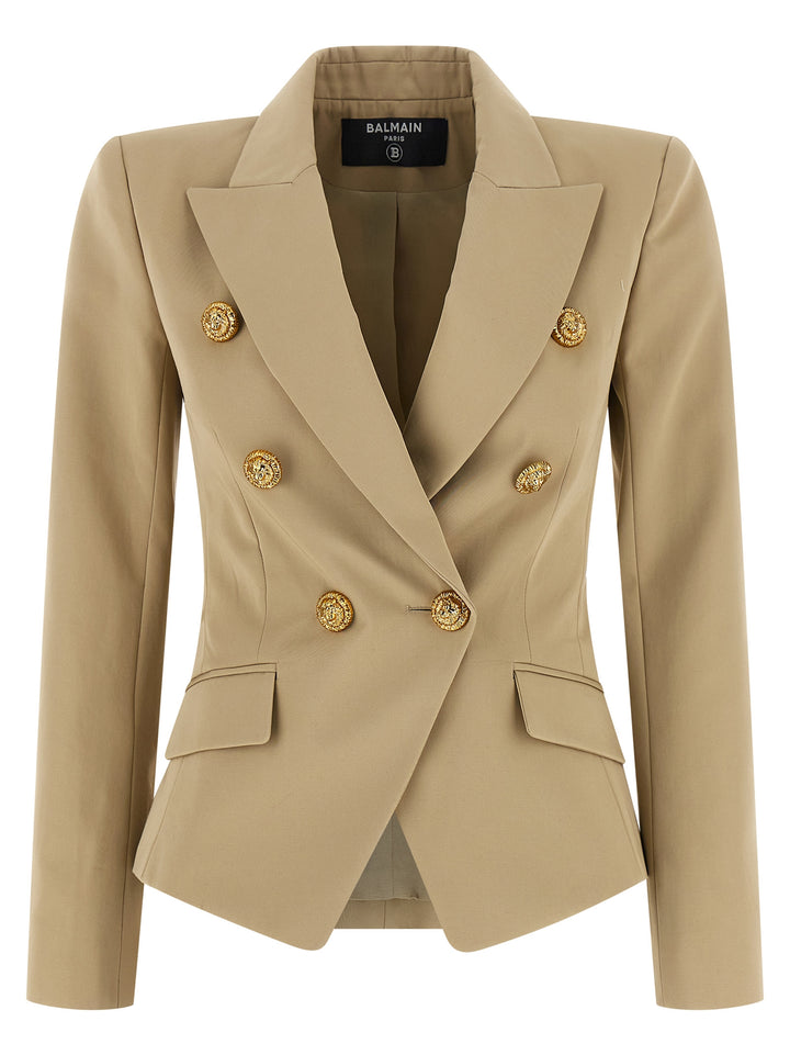 Balmain Double-Breasted Blazer BlazerS - Beige | 8ca3a79dee474d563274101fa0dabebeb4014f15