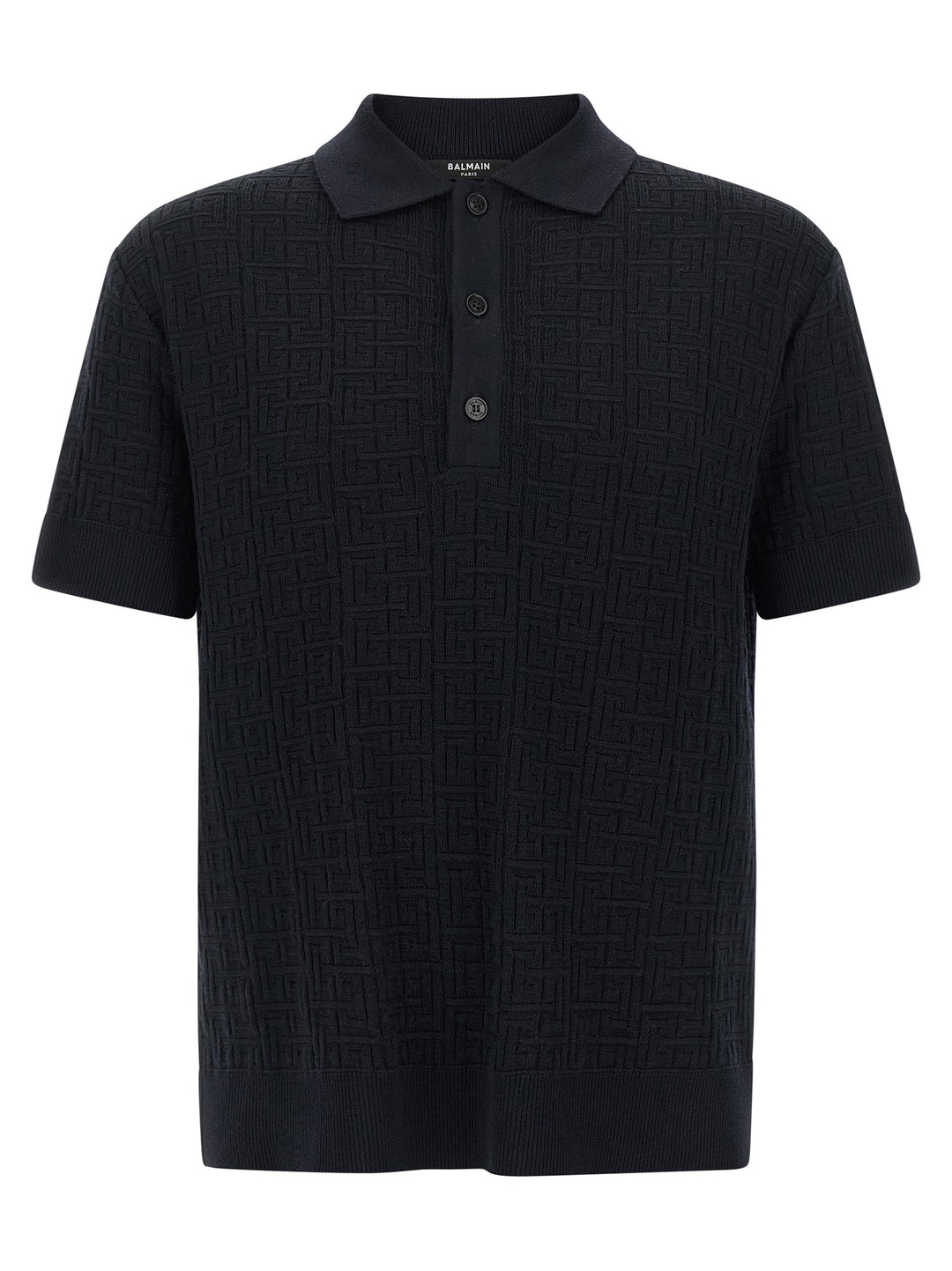 Balmain Monogram Polo - Blue | 5a31f45f9443bf72d898dc369bae752661d2428d