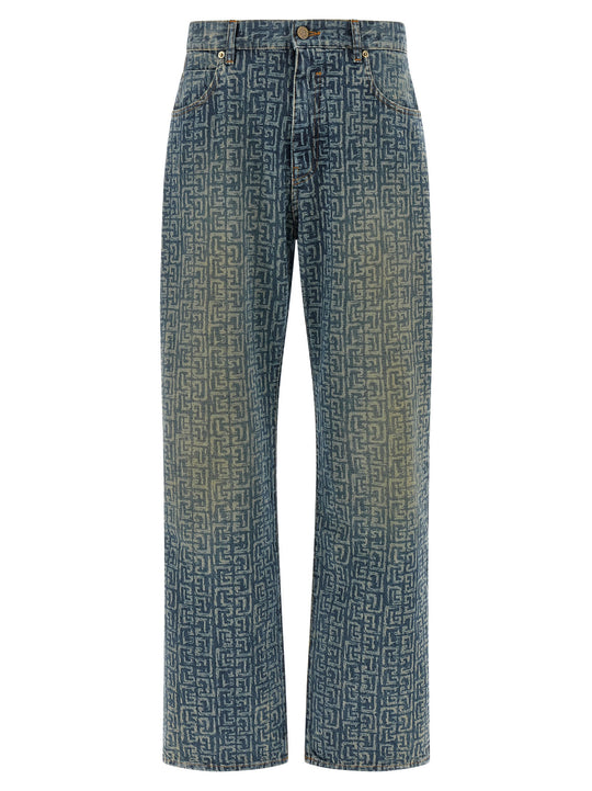 Monogram Jeans Blue