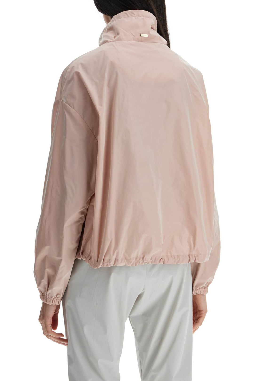 Short Pink Techno Taffeta Jacket Made In Italy