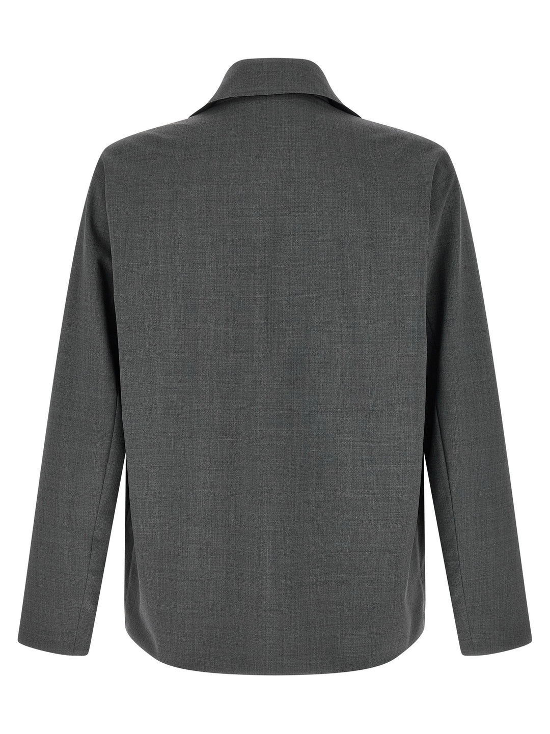 Herno Reversible Overshirt Puffer Jackets - Gray | 48d8bb2ce2f185a202f21898ff406ede87c2ab59
