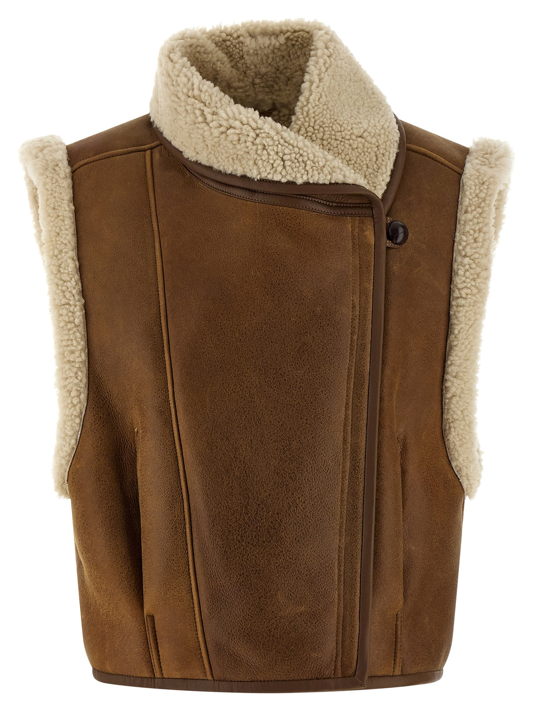 Isabel Marant Alime Gilet - Brown | 294267958361db0f443ee2409e764bb46dcf185c