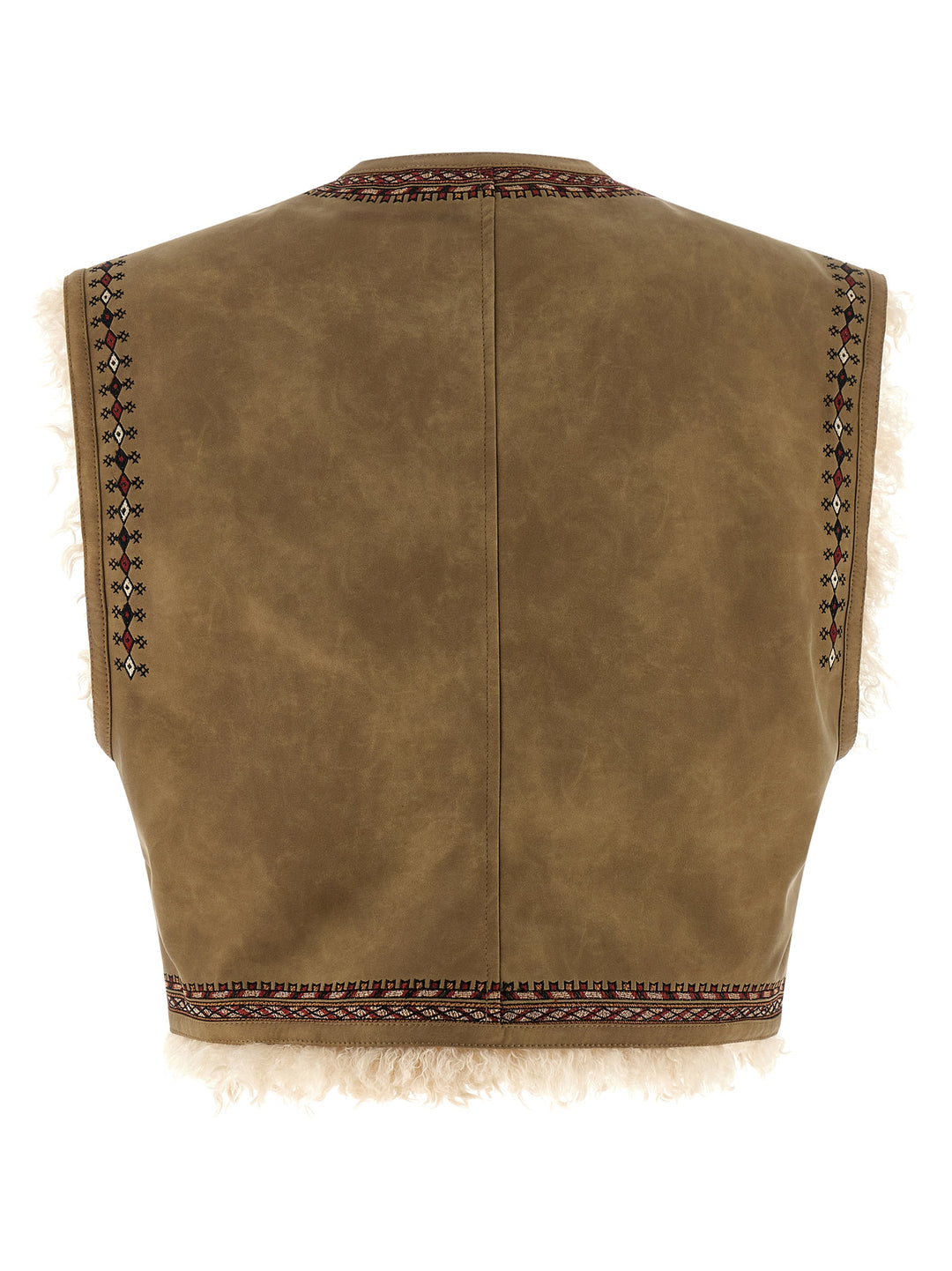 Marant Etoile Clemencia Gilet - Beige | b253cd60690d169cf2f1a19749c875b07a0b48d4