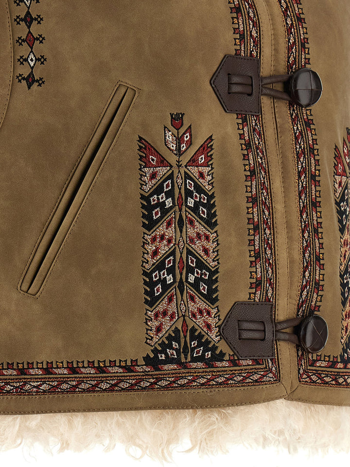 Marant Etoile Clemencia Gilet - Beige | 653bb8bac0e6bd5bf3b1d0003dcf9a381c2e9f54