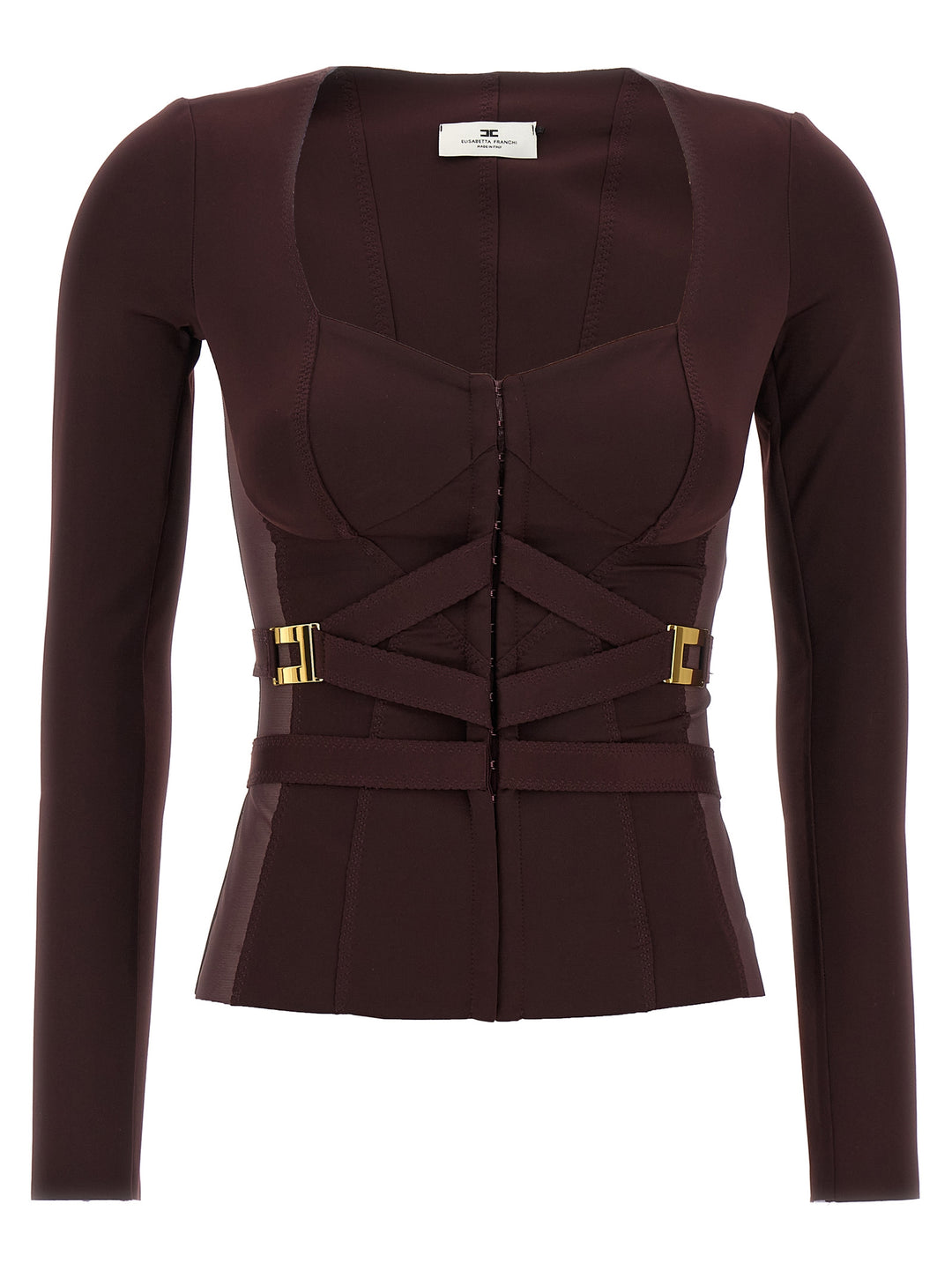 Elisabetta Franchi Bustier Blazer BlazerS - Bordeaux | e6ab8bed72af29f883c00b3fd9dc73ccc3587b65