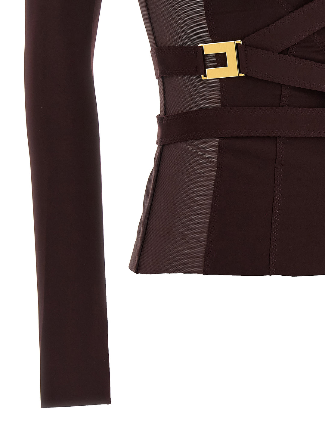 Elisabetta Franchi Bustier Blazer BlazerS - Bordeaux | 5f1560ec55d0e6829cb15eec97728940e49f3a9f