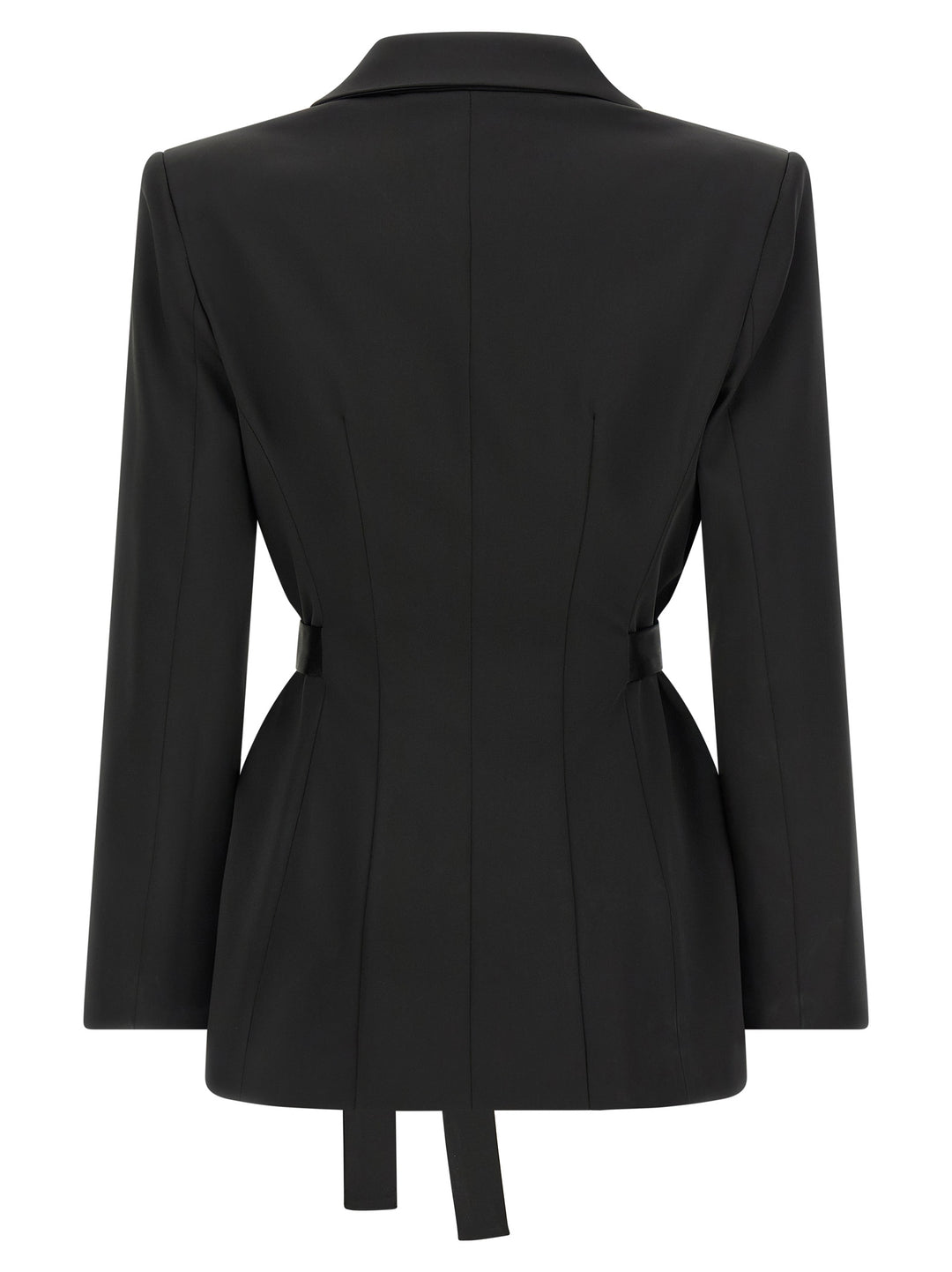 Elisabetta Franchi Stretch Satin Blazer BlazerS - Black | e94b44cfbfd492382509b0ab81b2e5bac3244411