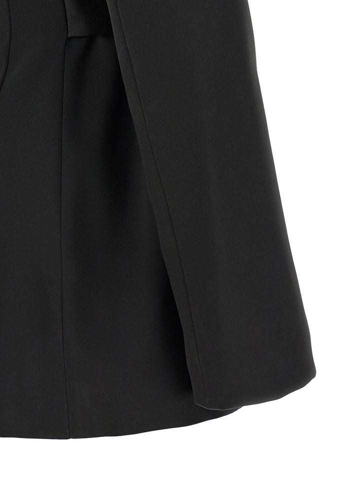 Elisabetta Franchi Stretch Satin Blazer BlazerS - Black | 44ecd53eafe6d583aaf6badc859b476f8a6922f5