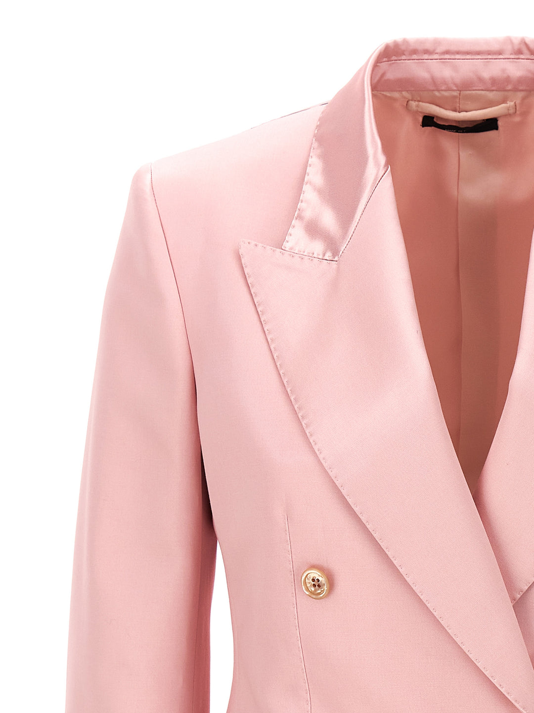 Double-Breasted Blazer Blazer And Suits Pink