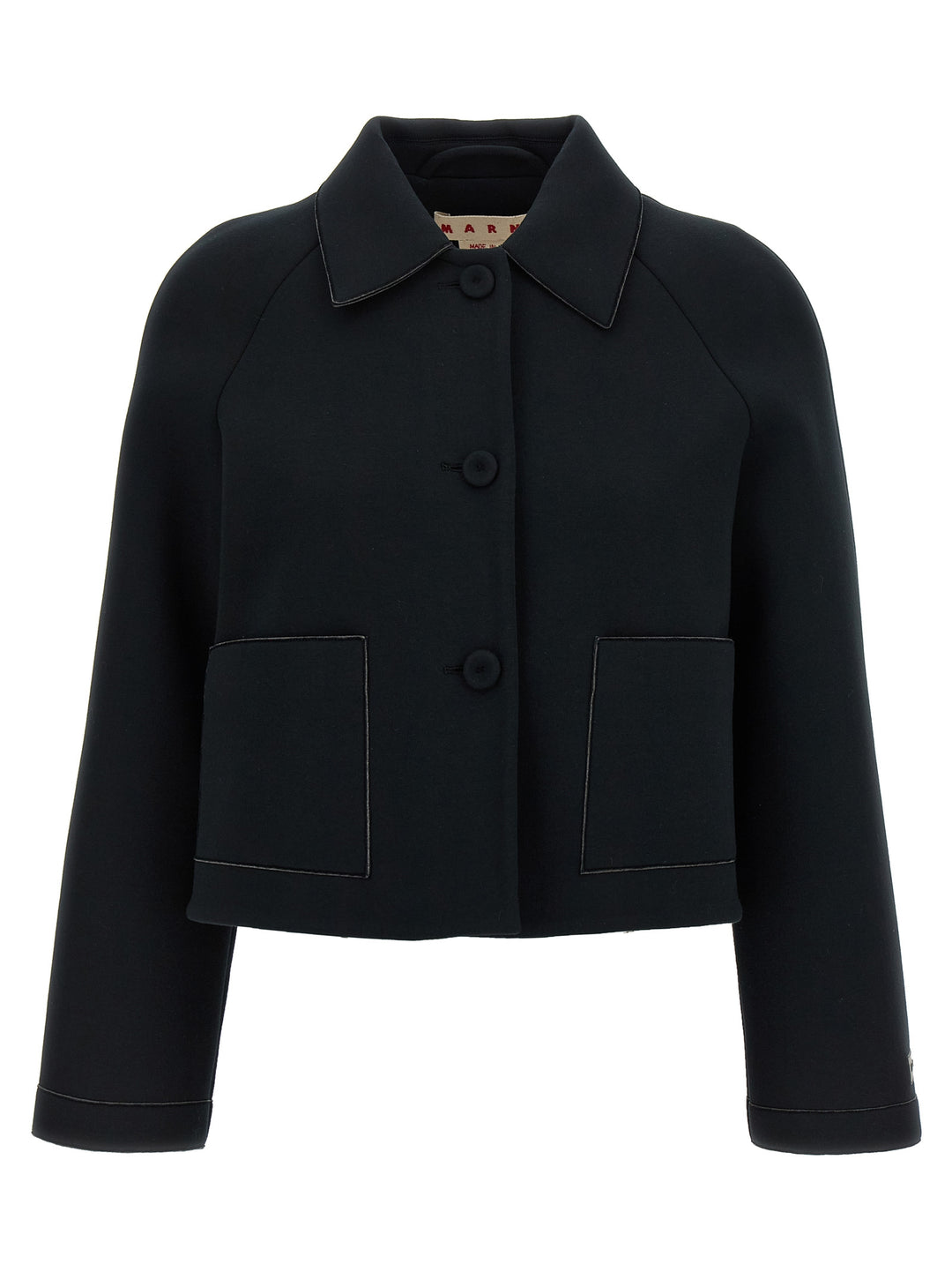 Marni Jersey Jacket Puffer Jackets - Black | 212102894ca43f05f917bcaf252543cdf883515d