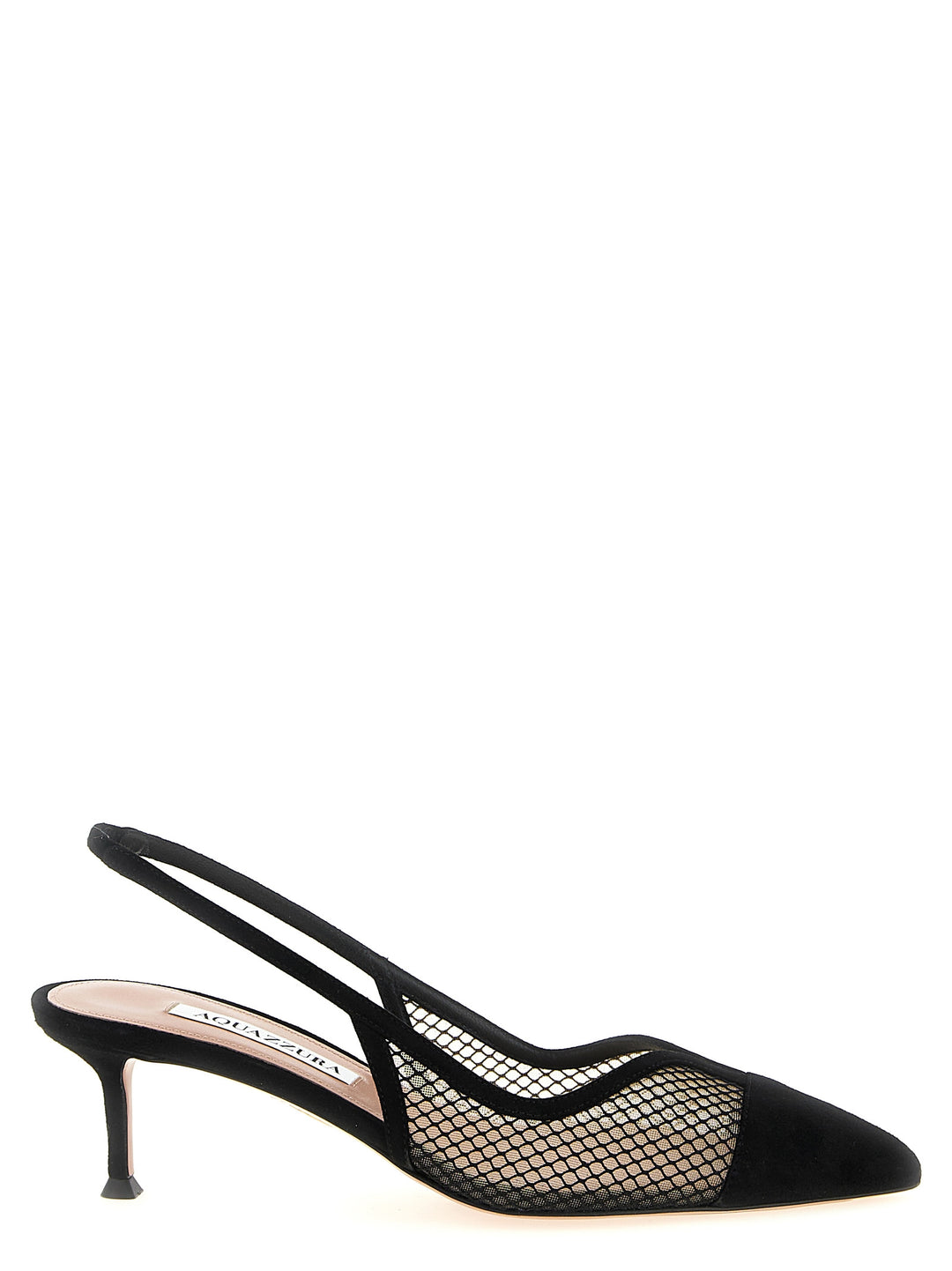 Aquazzura Gia Mesh Pumps - Black | 681e7ec95146a2aacdcc4ccddd056d8dabc0bb71