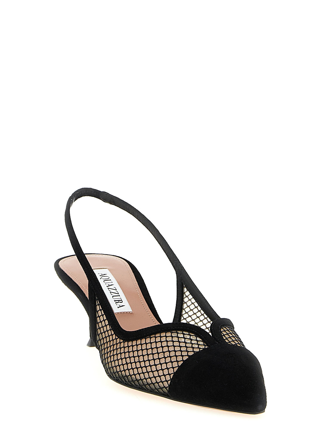 Aquazzura Gia Mesh Pumps - Black | d067d0ced979256dfdc5afc3d21b2aa598bc9185