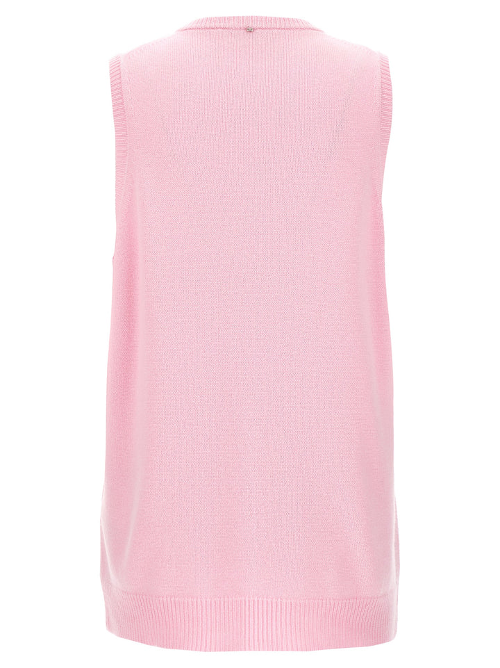 Sportmax Gimmy Gilet - Pink | 63ff1a7c65a56eb4d54787b5b4f842a926ffe2f9