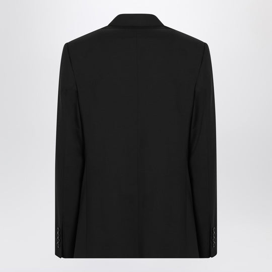 Black Single-Breasted Virgin Wool Suit