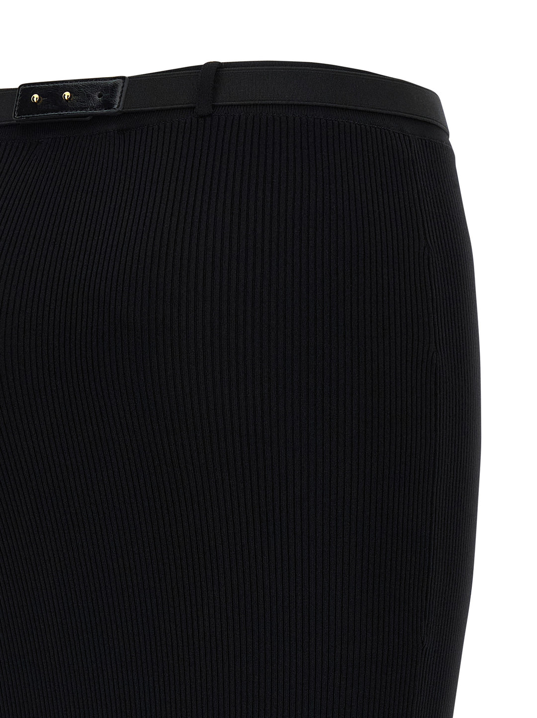 Elisabetta Franchi Ribbed Knit Skirt Skirts - Black | 6060bce6c0e1fcffd432e86bf1759258731b6c9b