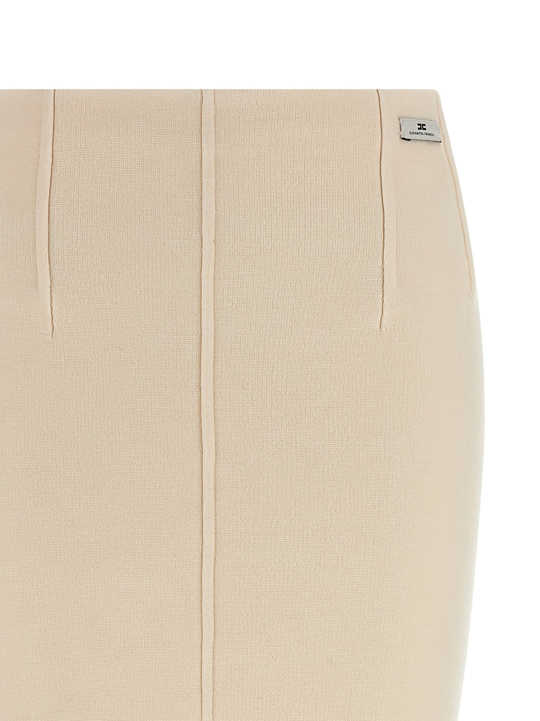 Elisabetta Franchi Fabric Stitch Wool Skirt Skirts - White | e889eb29a8a8ffed97e3f4f357b32cf46f86a264