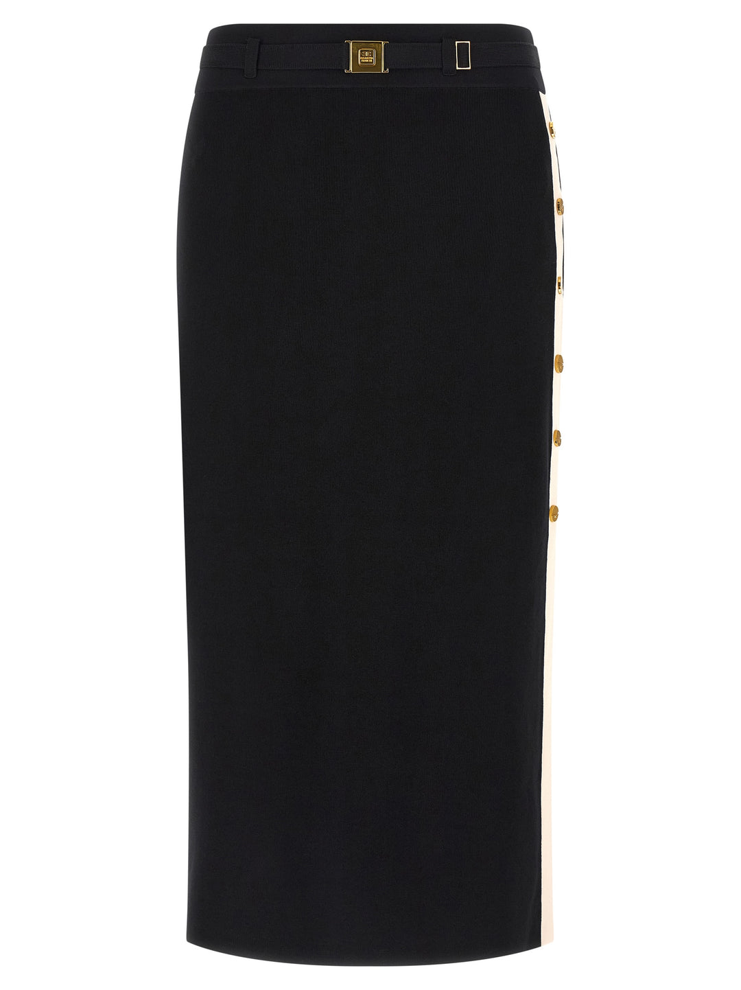Elisabetta Franchi Side Band Skirt Skirts - Black | 8a5762fceb242219936376d8d09a85987868a115