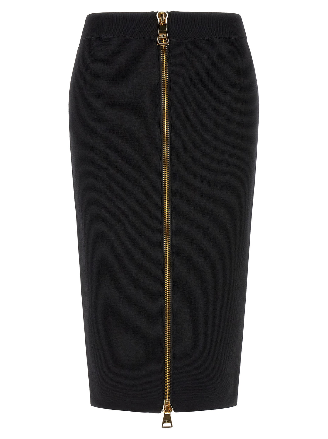 Elisabetta Franchi Zip Skirt Skirts - Black | c463c2de0a750ca31396822684277a357f46fbd9