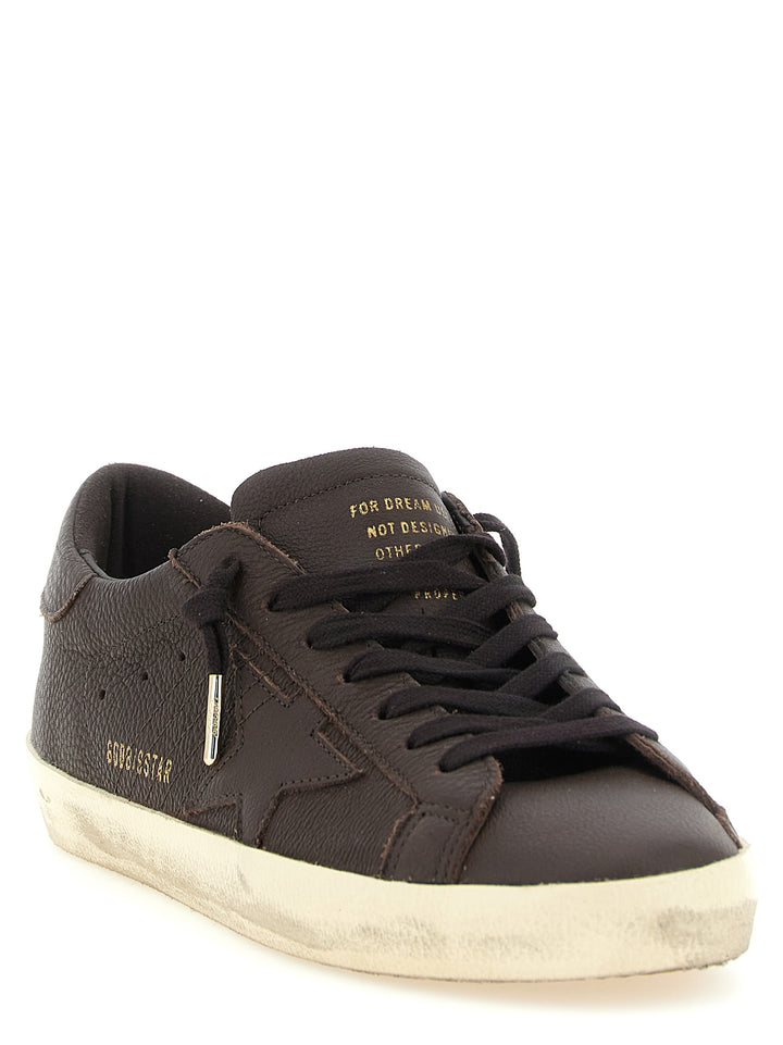 Golden Goose Super-Star Sneakers - Brown | 656f7e80db8e40457c73156fe0644cbd7b57d5ca