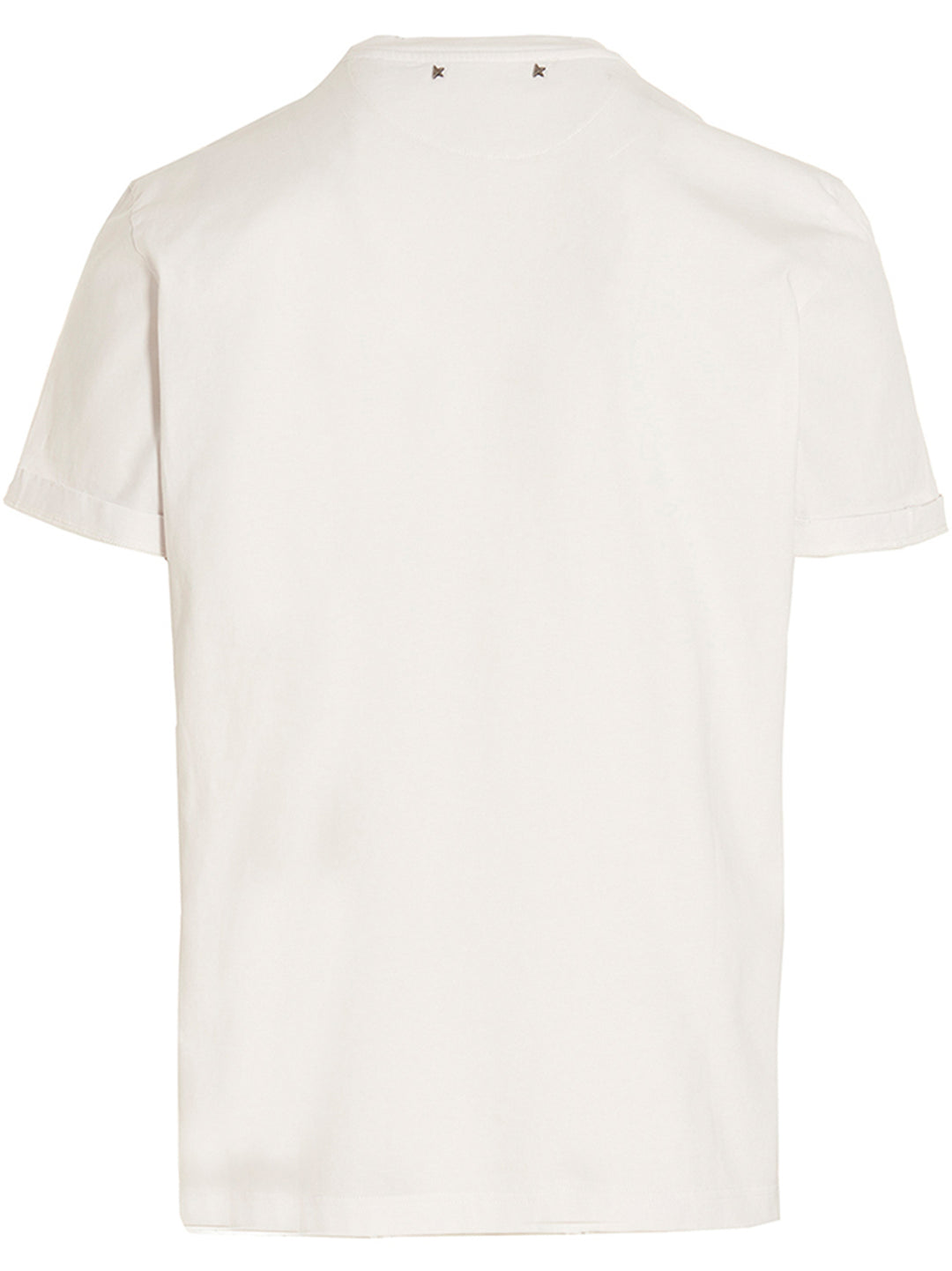 Distressed Cotton T-Shirt White