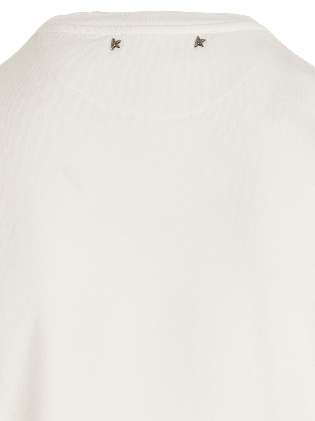 Distressed Cotton T-Shirt White