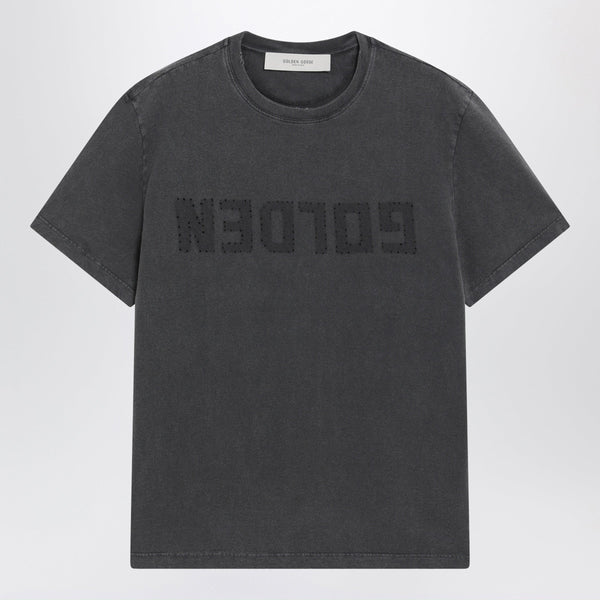 Anthracite Grey Vintage-Effect T-Shirt