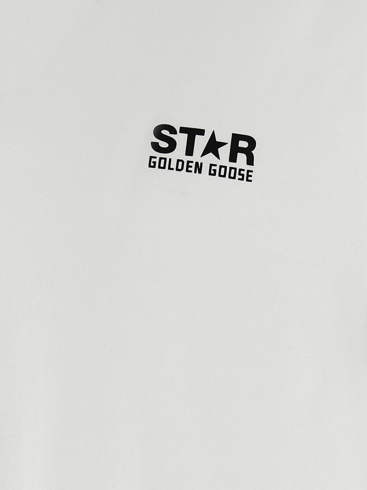 Golden Goose Logo T-shirt - White/Black | ed6d2c95db790f46e049f2c77af2c87b0b448c2d