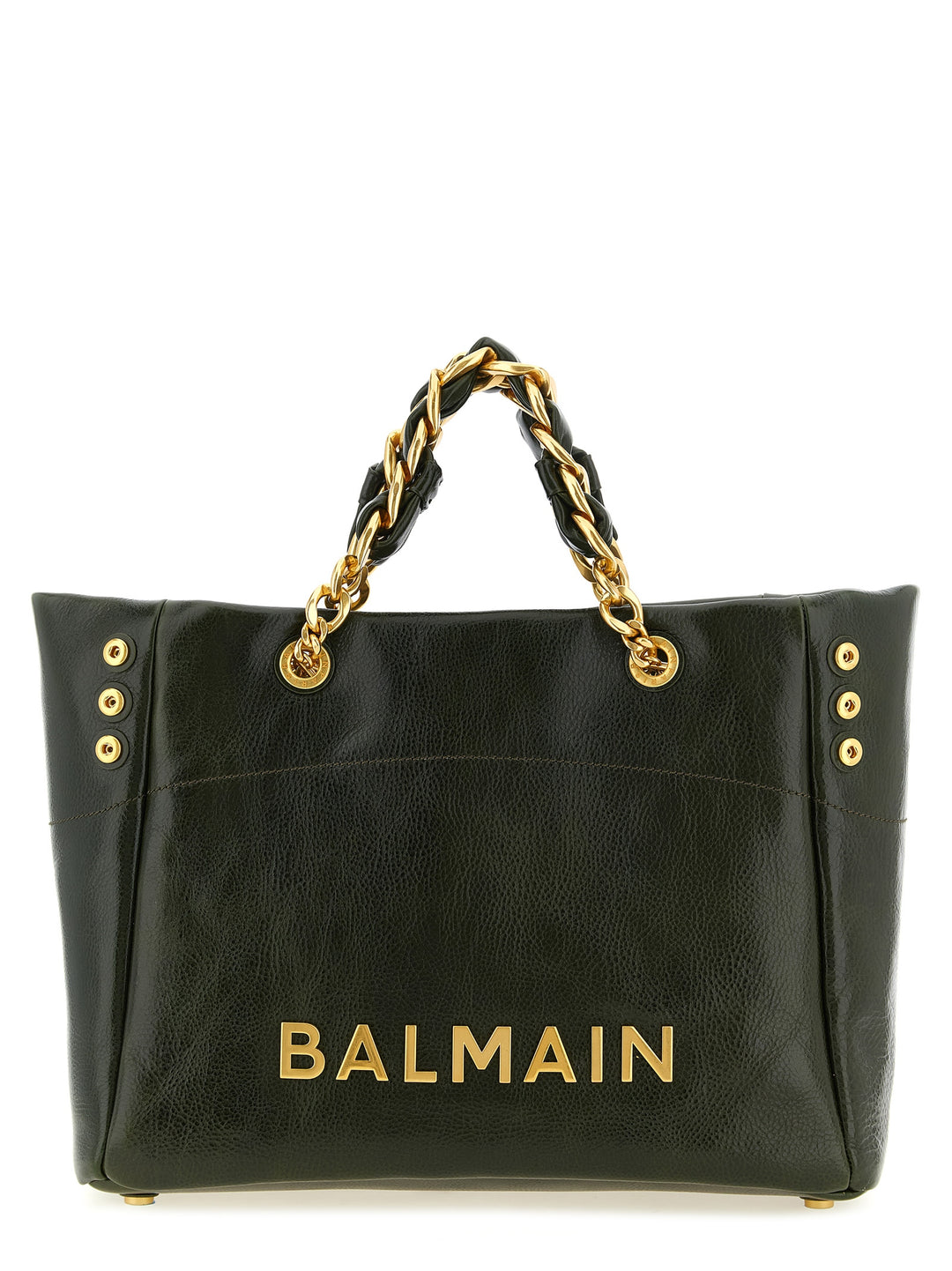 Balmain 1945 Soft Tote Bag - Green | 8927d65c7713c781aac0a4f168727f9bdd189cd1