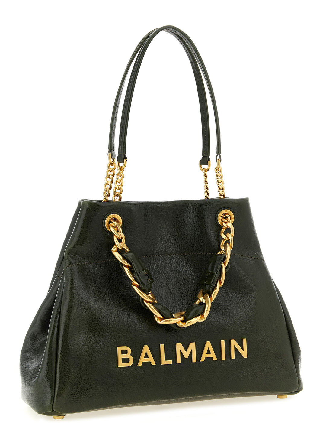 Balmain 1945 Soft Tote Bag - Green | 25cbf3ded70fa1bccbd79967b3b5700068a3aeeb
