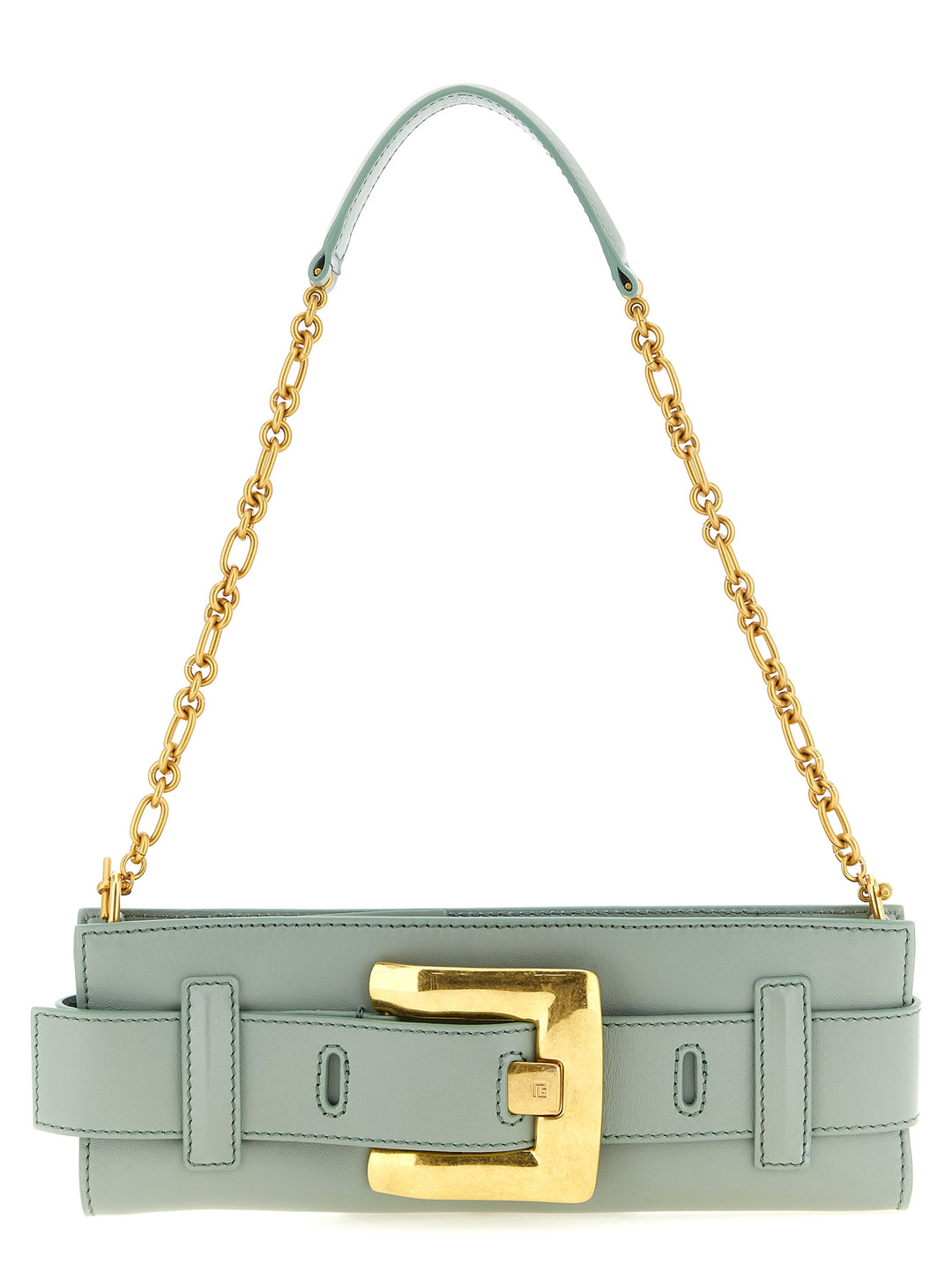 Balmain Anthem Clutch - Green | 665e58d94195212ed5fb3a473effd5e09d0e9d42