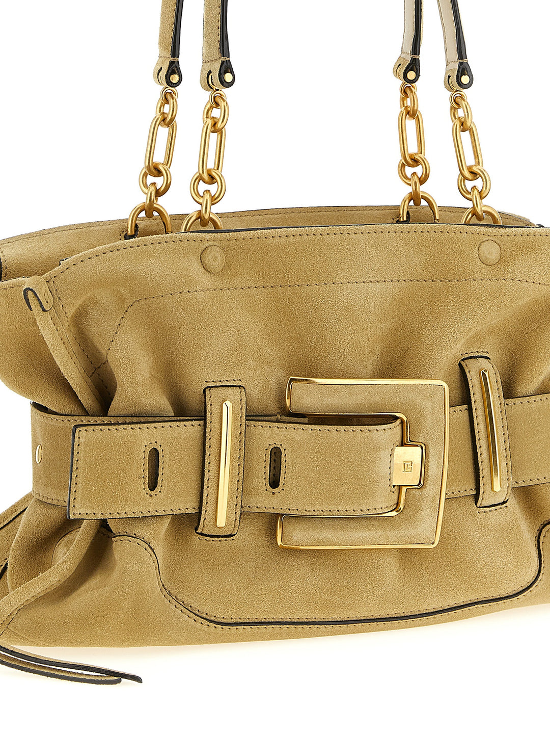 Balmain Anthem Shoulder Bags - Beige | 484e3579f48155c3cfc959f2b879e3bf5a16d8a7