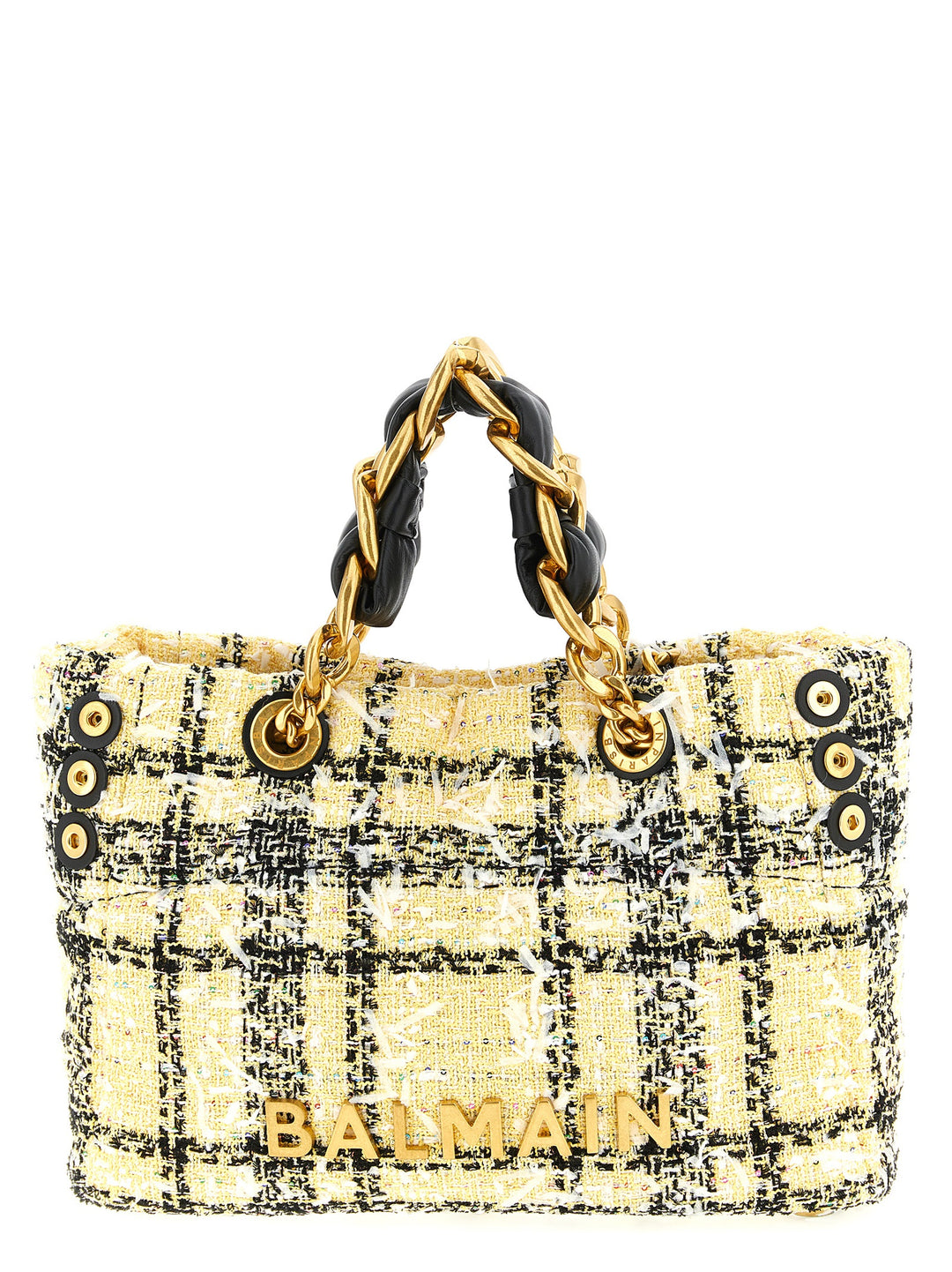 Balmain Soft Cabas Small Tote Bag - Multicolor | 01b982d768a0a186afbc924404e6745a608e3d94