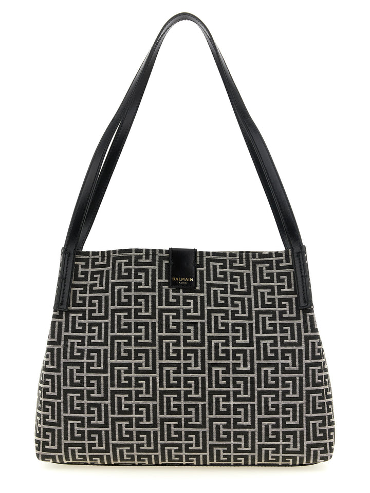 Balmain Release Tote Bag - White/Black | 5555a51406fe67973cb2cdeb3072f5d2abf91298