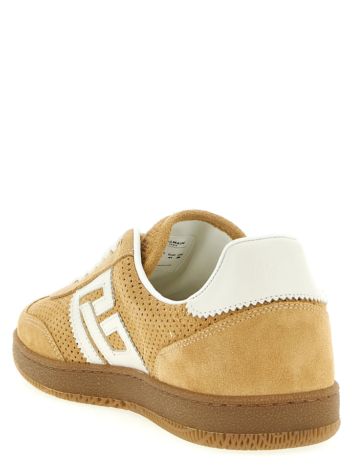 Balmain Suede Sneakers - Beige | 305c658ad7cd5f54a4e003d0b115ac3b00dcd200