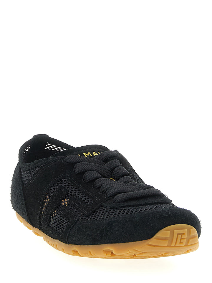 Balmain Racer 45-Suede Sneakers - Black | eadc113396cd551afe0562a905c78882893f9168