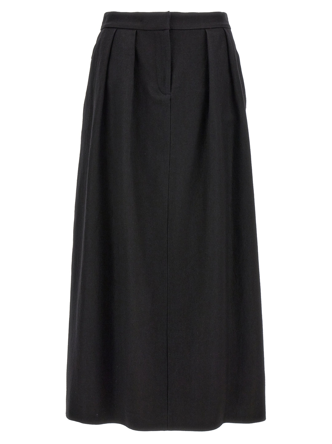 Wool Midi Skirt Skirts Black